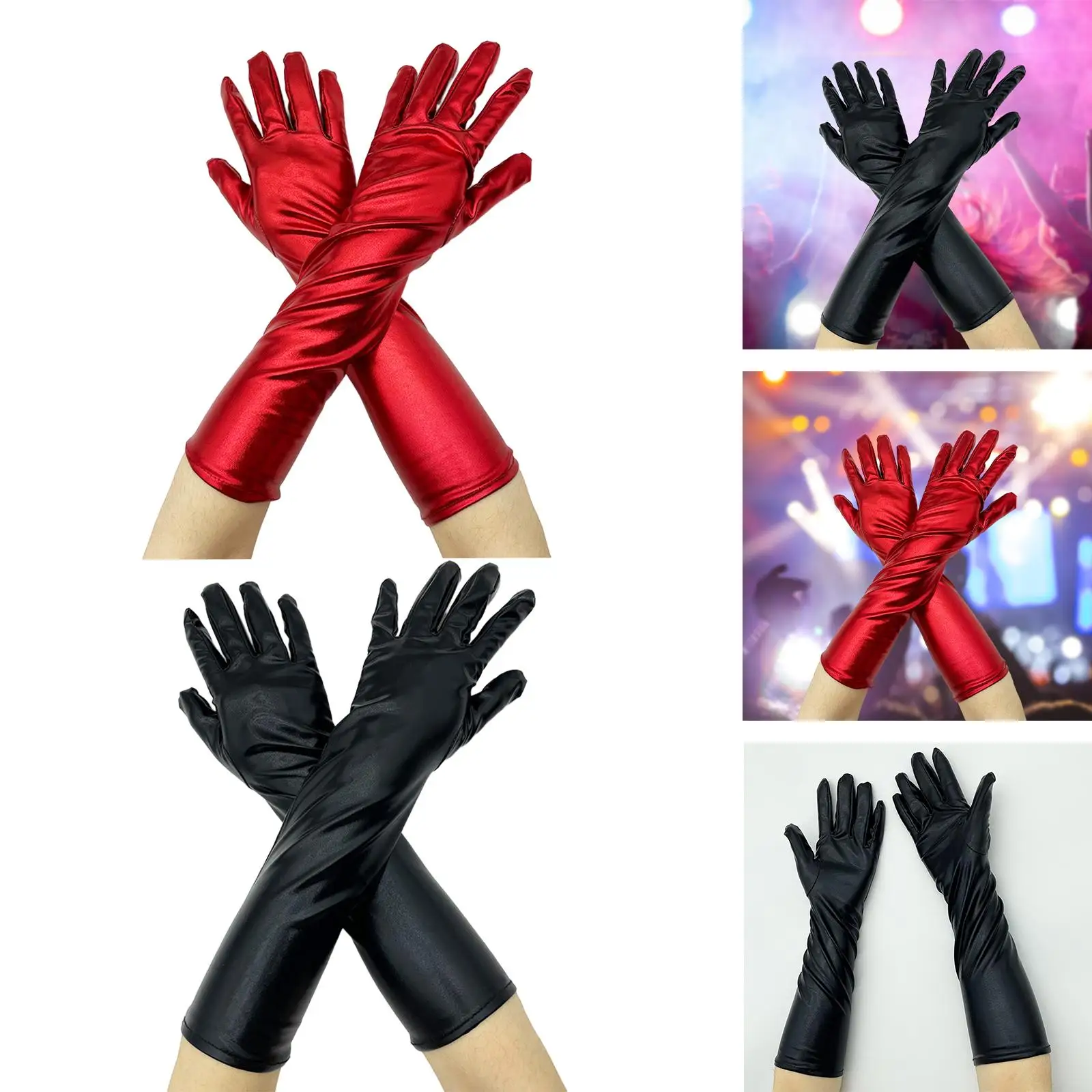 Classic Long Gloves Women Flapper Gloves Mittens Opera Gloves for Bridal Wedding