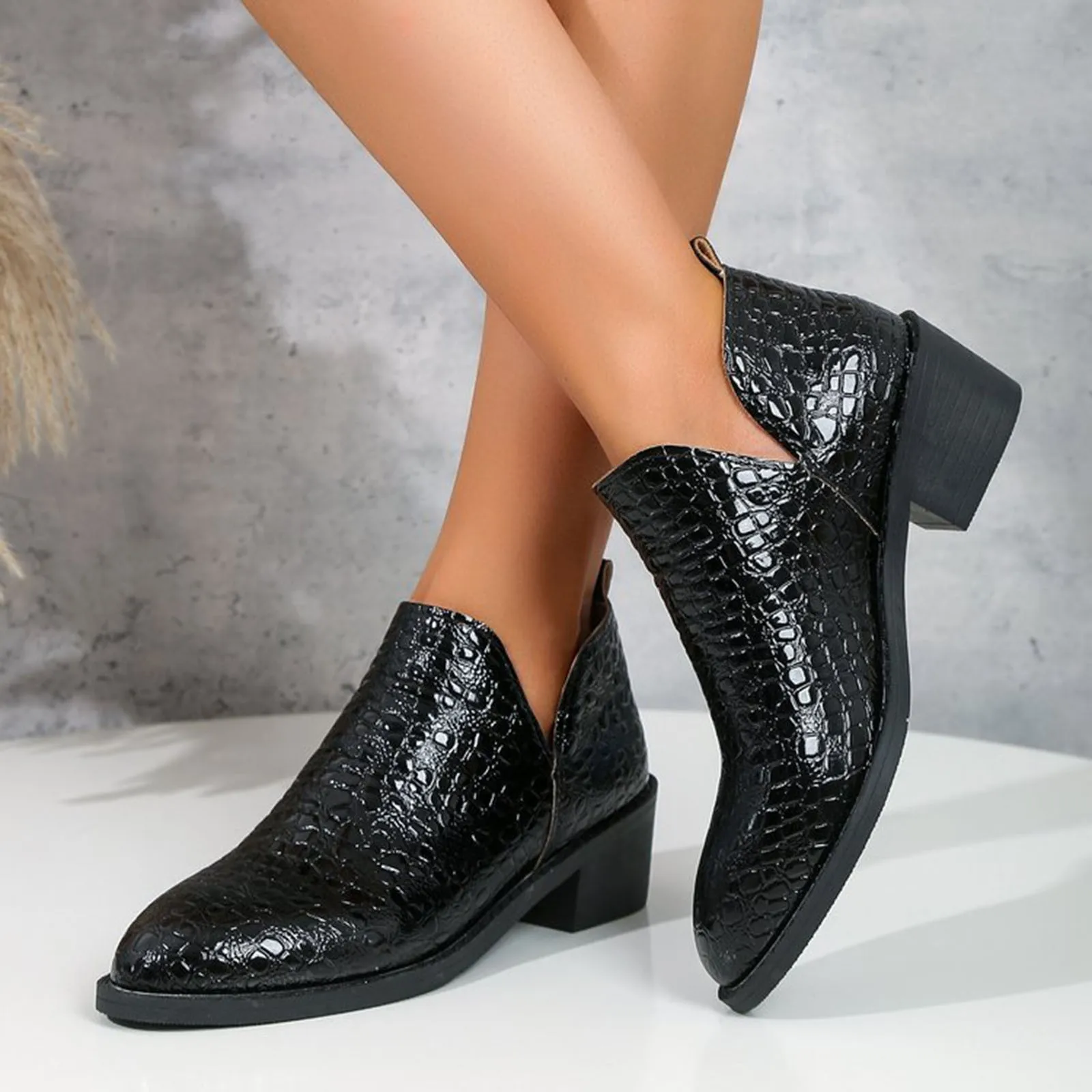 Ботильоны женские кожаные ботинки на плоской подошве ботильоны для девочек  зимние ботинки обувь женская короткая обувь | AliExpress