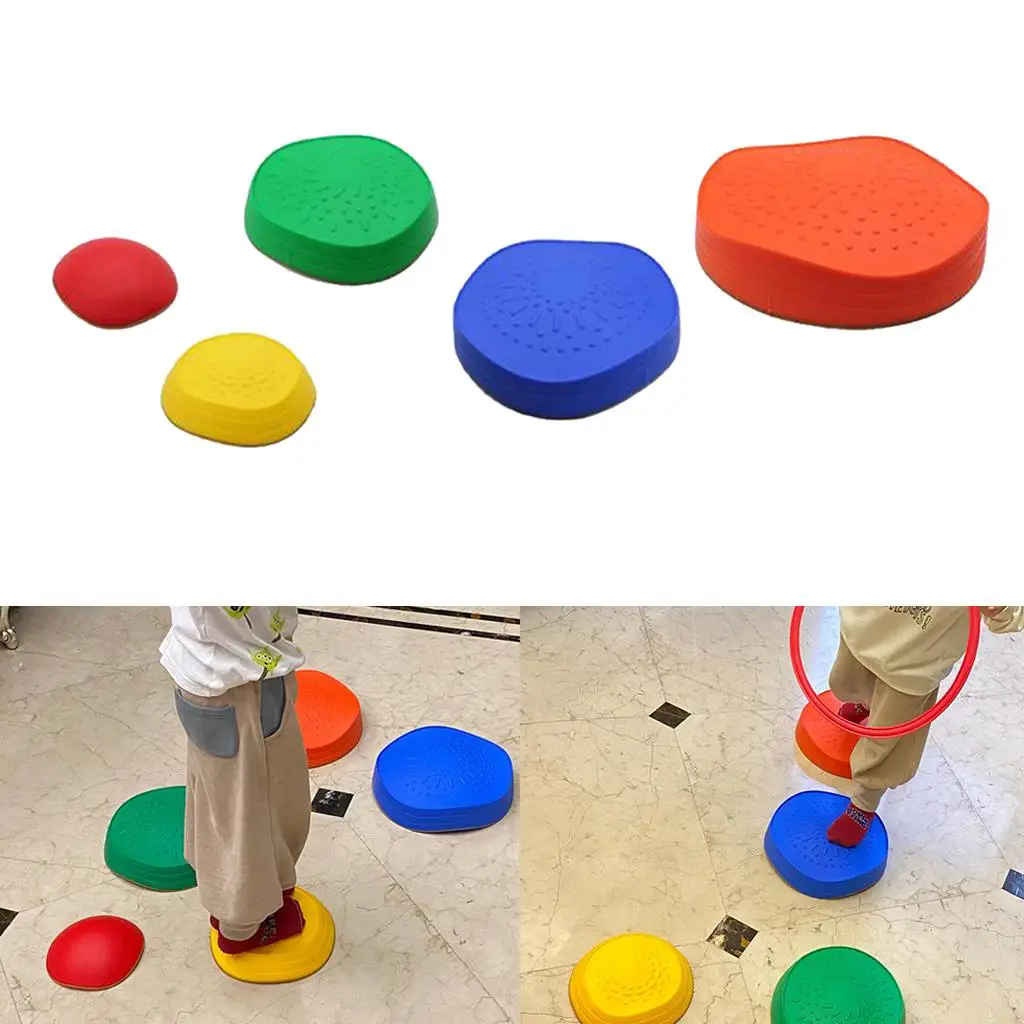 River Stepping Stones Outdoor Games for  Sensory Balance toys funnynyny Children Motor Skill Activity