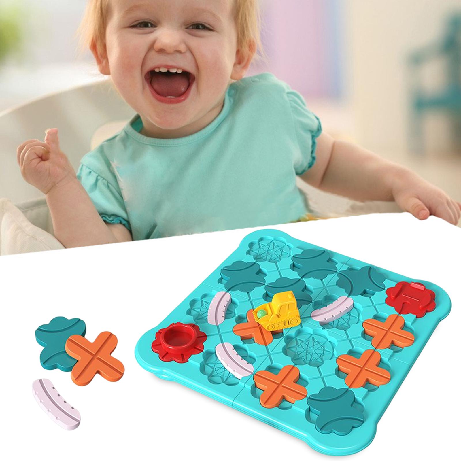 Car Road Maze with 118 Card Road Construction Maze Board Game for Boys Girls