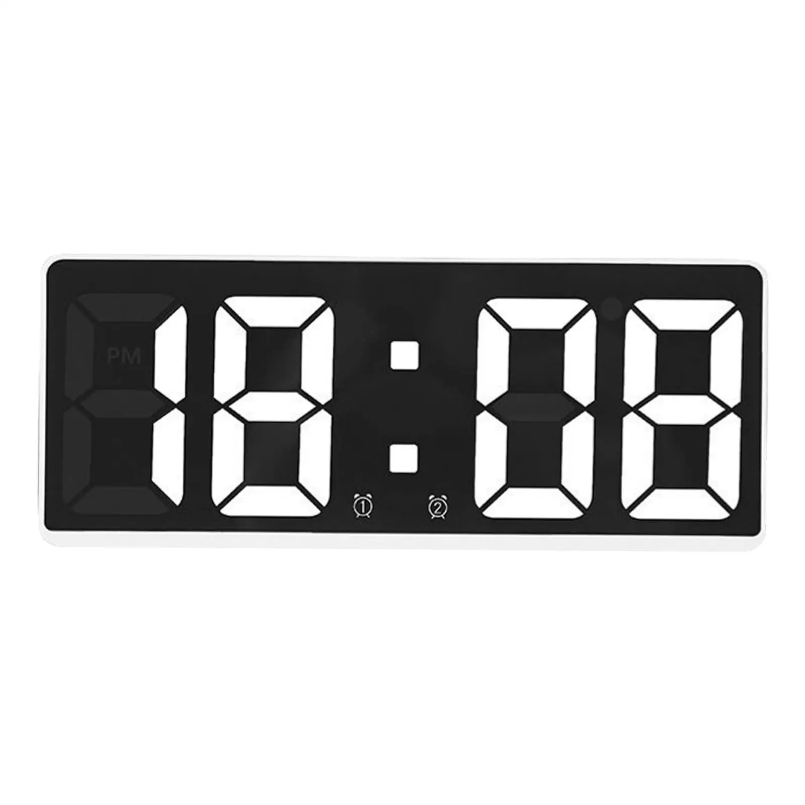 Alarm Clock with Snooze Large LED Display 2 Alarms Electronic Temperature for Kids