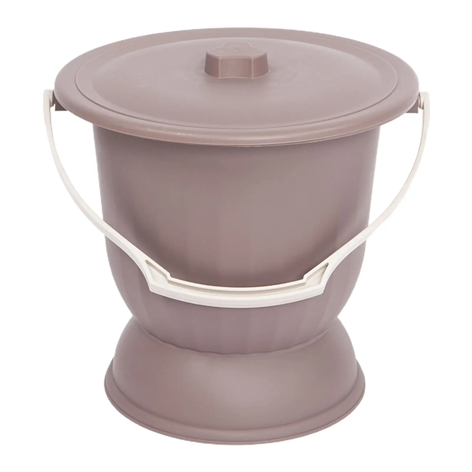 Household Spittoon with Lid Thickened Bedside Commode Bucket Urine Bottle Bedpan for Kids Adults Elder Woman Children