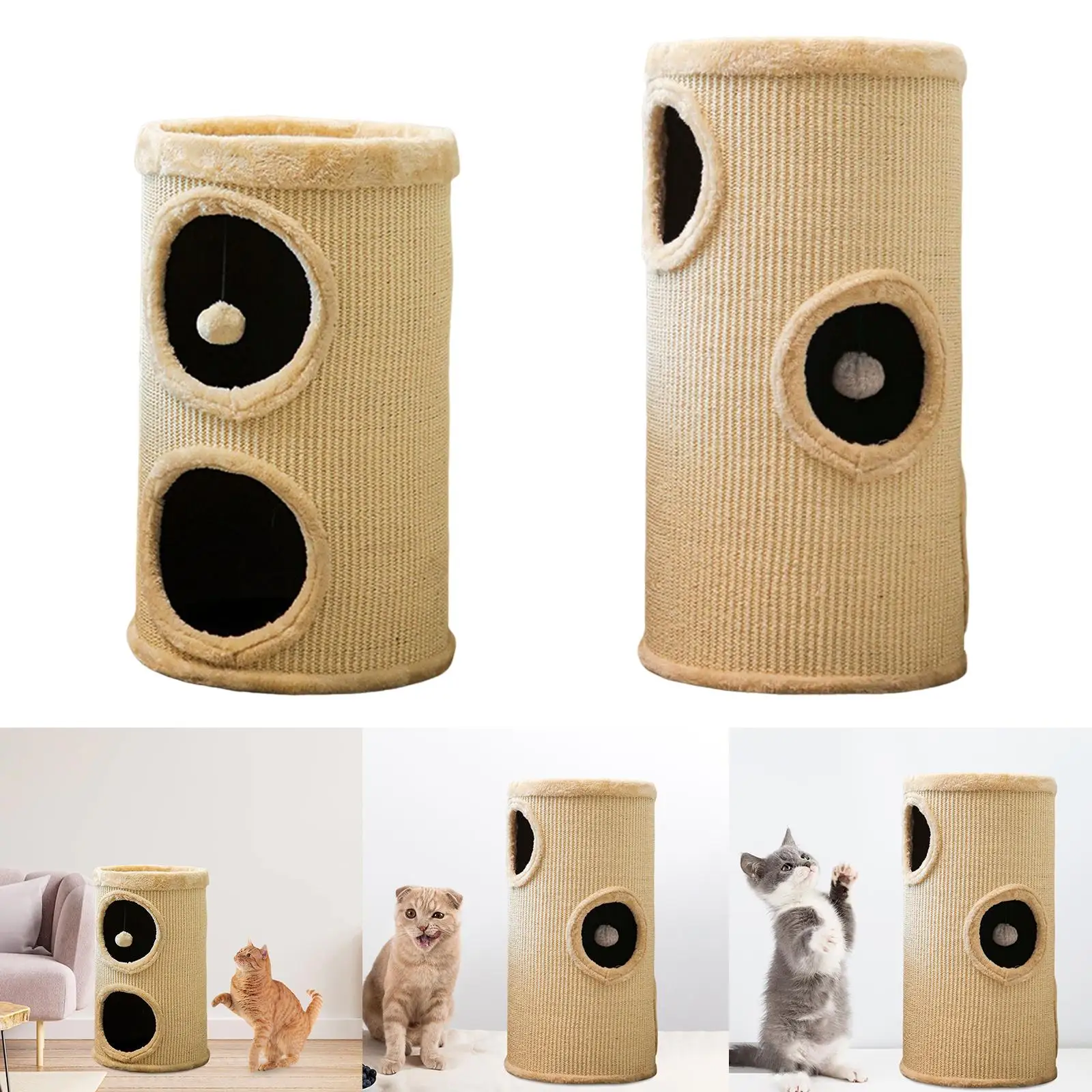 Cat Climbing Frame Pet House Furniture Protect Scratcher Toy for Indoor Cats