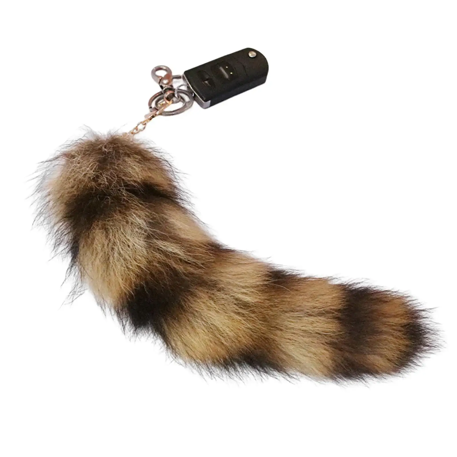 Faux Fur Wolf Tail Cosplay Animal Purse Charms Faux Fox Fur Tail for Performance Props Party Halloween Costume Accessories Anime