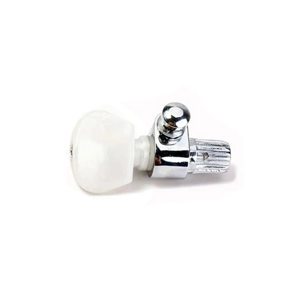 1pc Chrome 5th Banjo  Tuning Key Peg with Mother-of-pearl Button