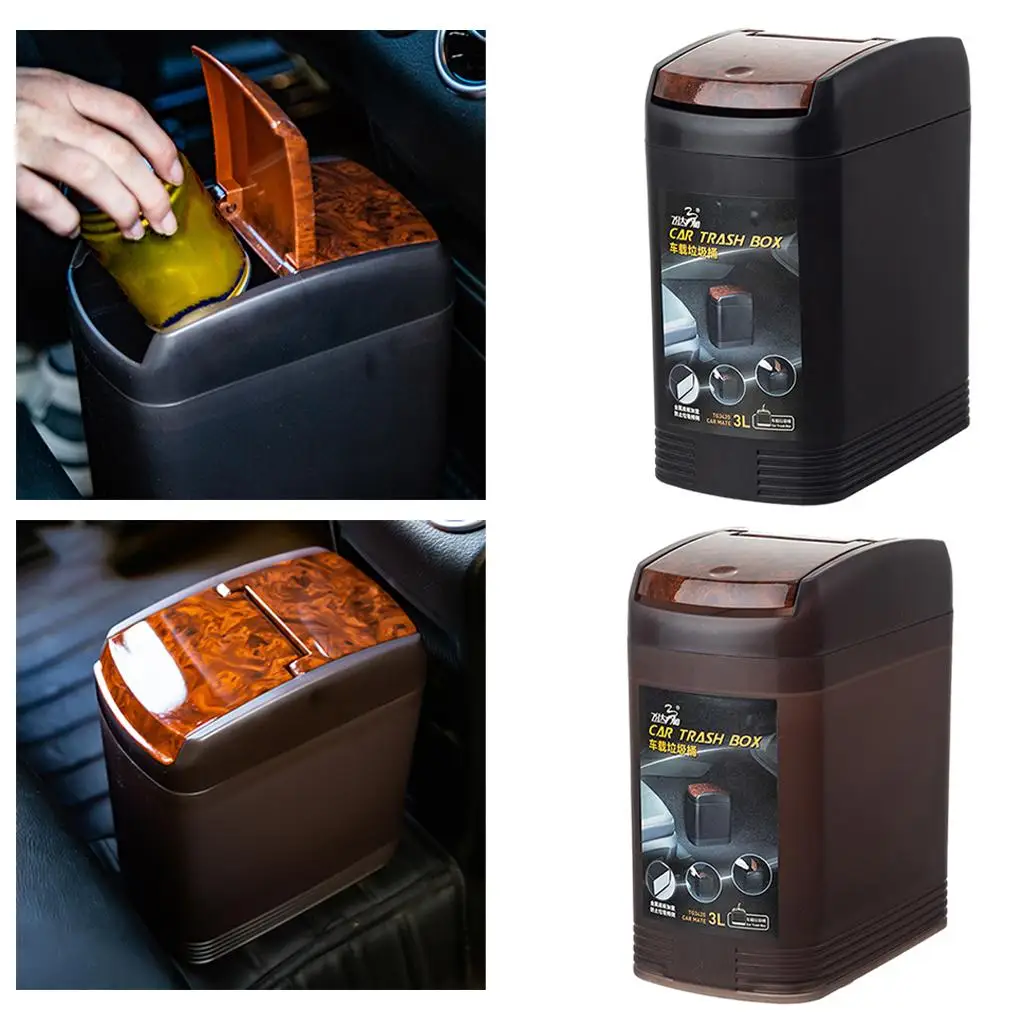 4 Trash Bin Garbage  Interior Organizer  Bin Car Garbage  Can