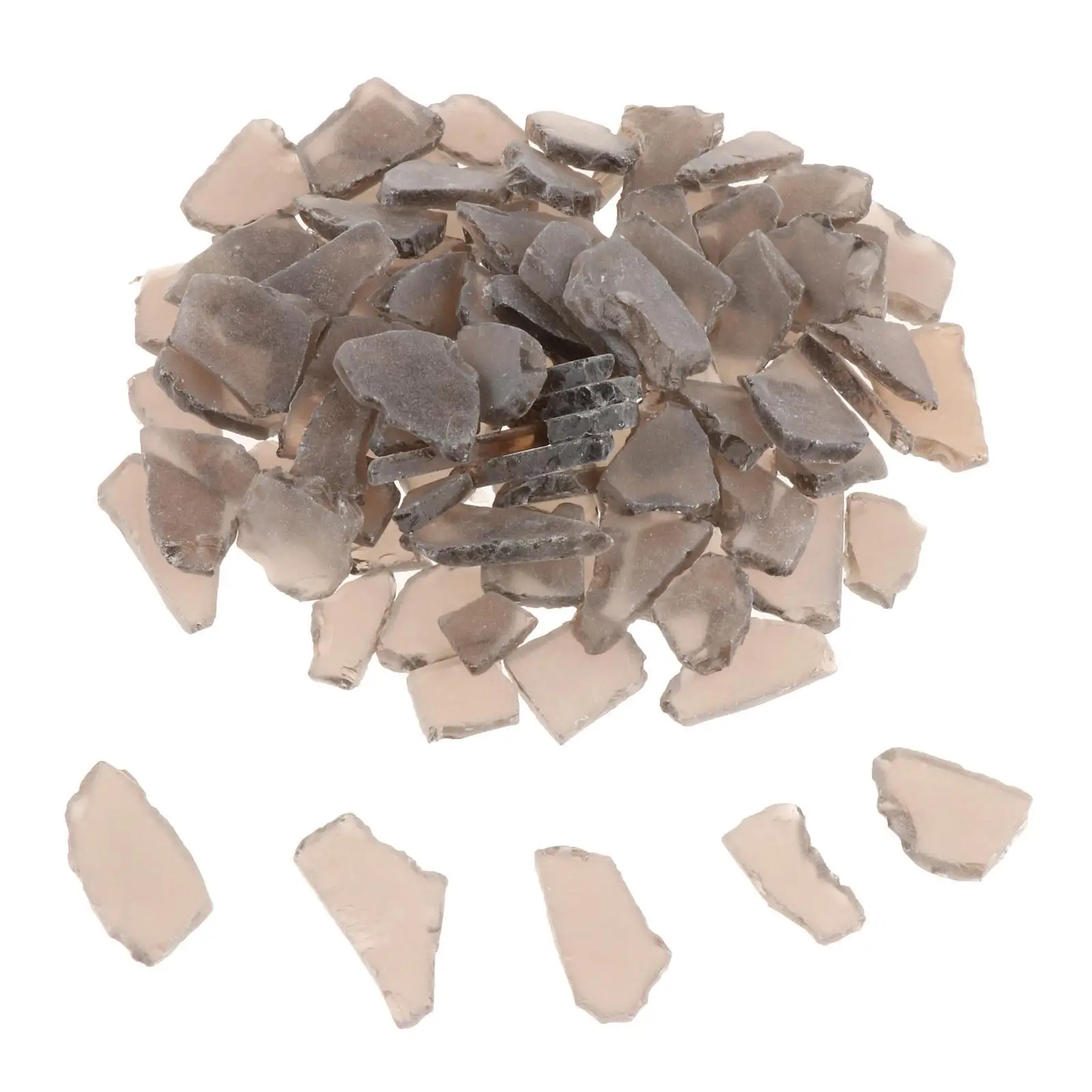 500G Sea Beach Glass Crushed Glass Sea Glass Bulk Seaglass Pieces Flat for Wedding DIY Art Craft Supplies Party Home Decoration