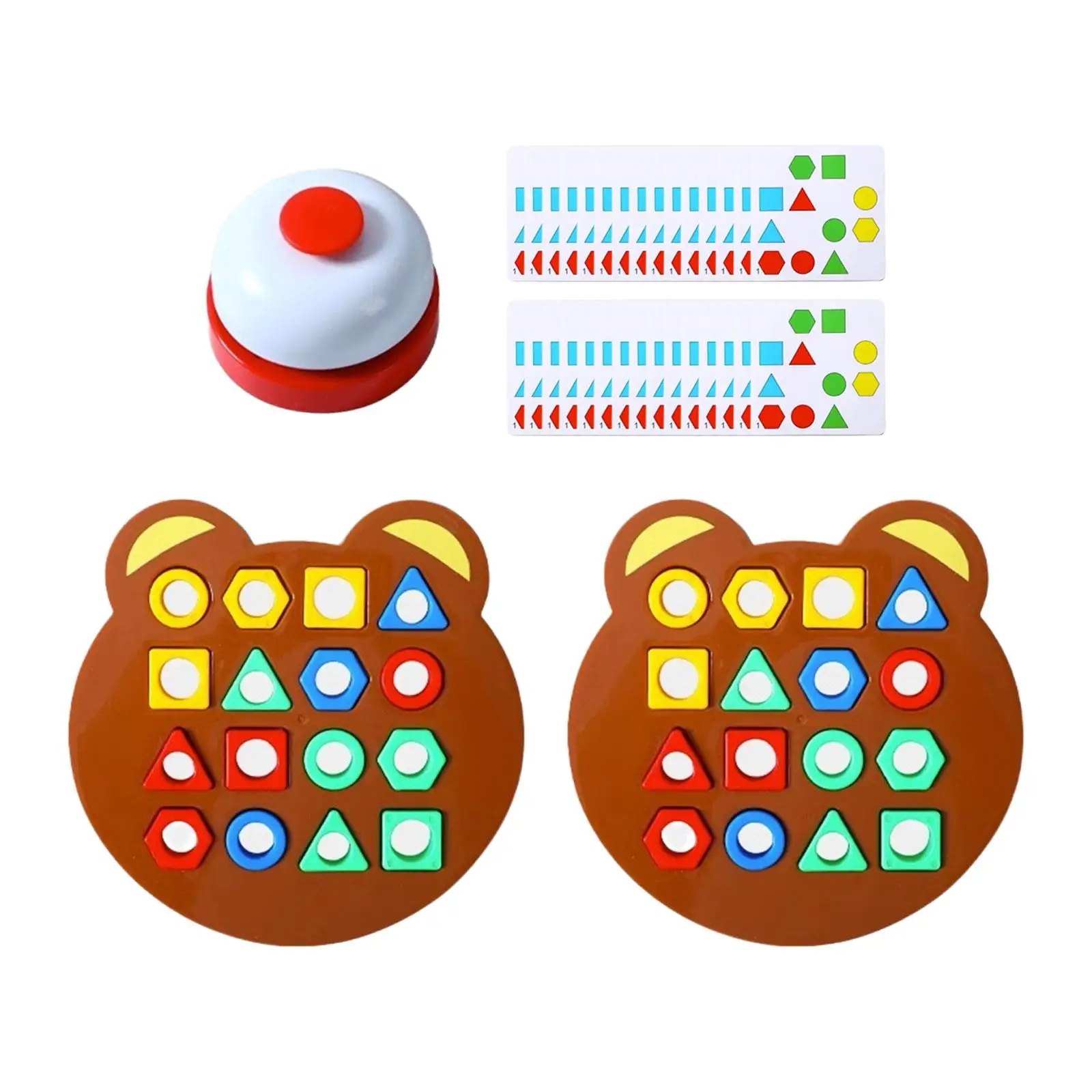Shape Quick Matching Board, Shape Matching Game, Color Sensory Educational Toy for Kids