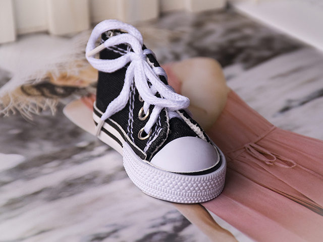 Mini Hi Top Canvas Sneaker portachiavi Cute Sport Shoes portachiavi per  borsa borsa ciondolo accessori per auto regali divertenti per bambini -  AliExpress