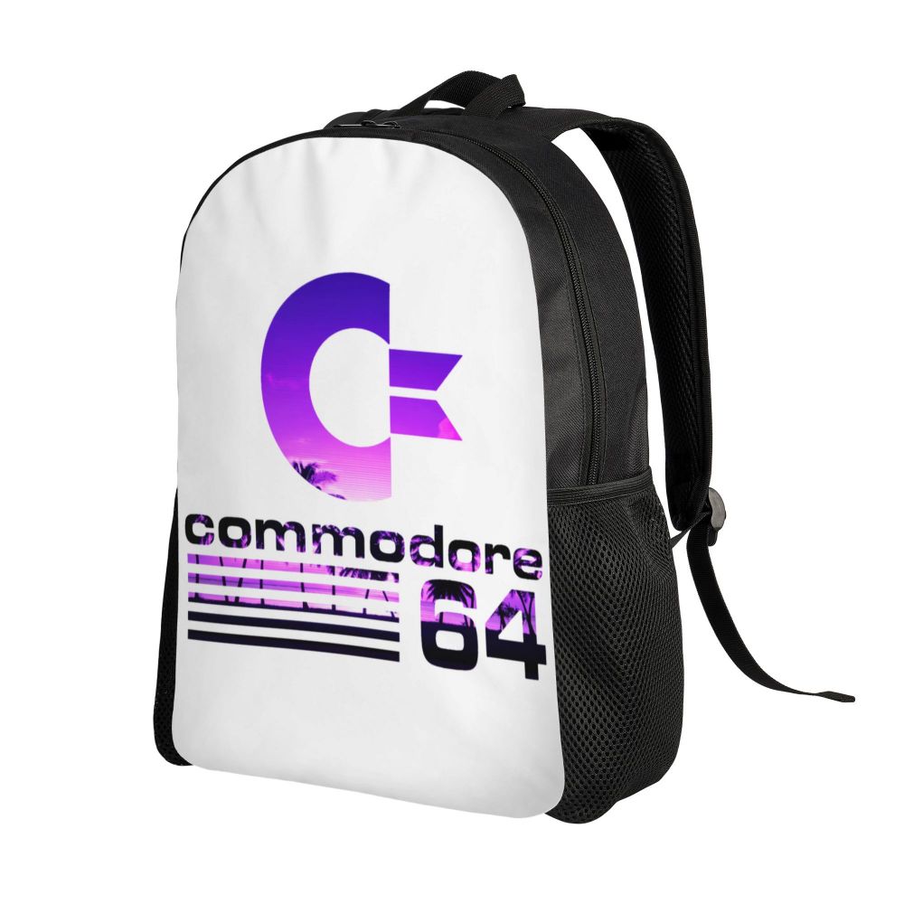 mulheres, jogos de computador, bookbags, 64 mochilas, C64