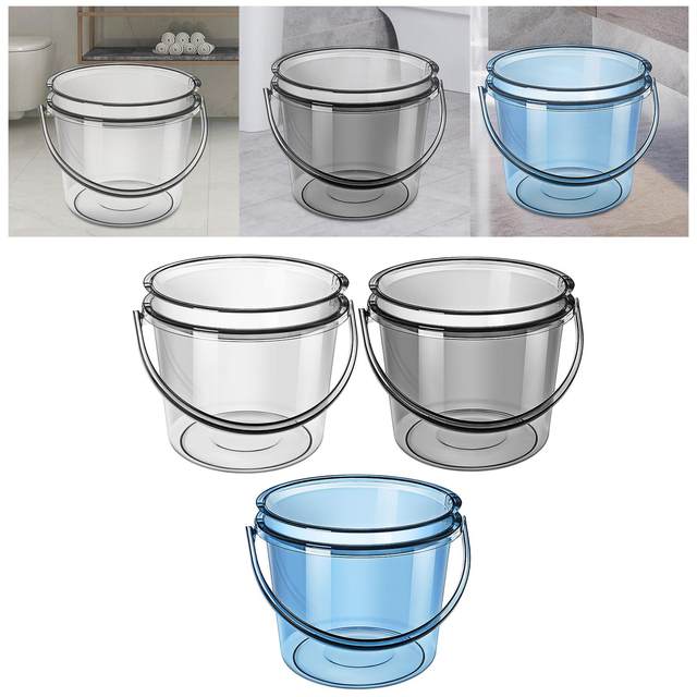 Water Bucket with Lid Transparent Fishing Bucket Water Storage Bucket Water  Pail for Indoor Outdoor Kitchen Beach Fishing - AliExpress