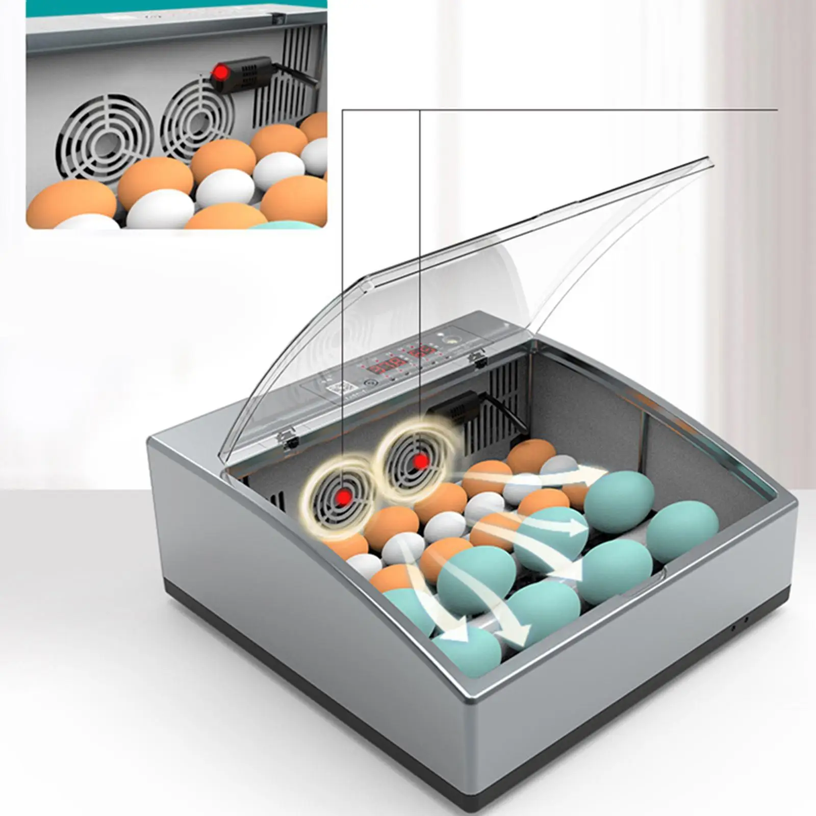 de ovos totalmente automático incubadora de ovos