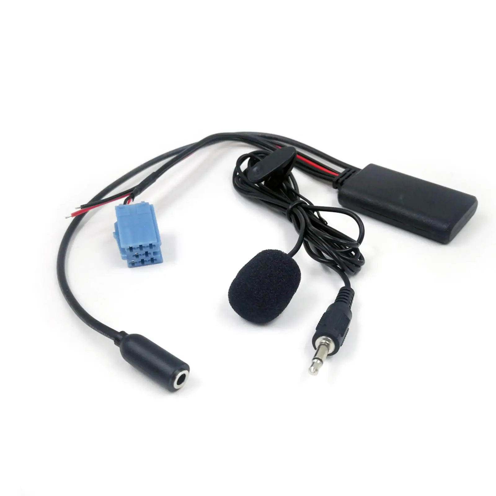 Bluetooth 5.0 AUX in Cable with Mic 3.5mm Audio Auxiliary 8Pin ISO Adapter for Blaupunkt Radio for VW for Bora for Becker