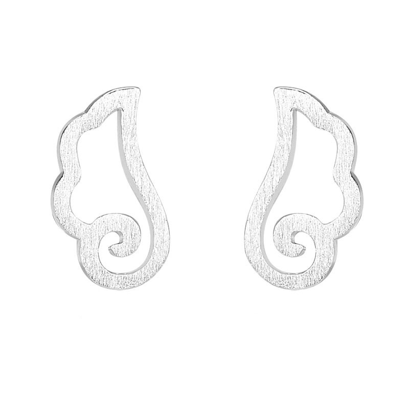 925 Sterling Silber Einfache engel Ohrringe Frauen Licht Luxus Temperament Hochzeit Partei Schmuck Geschenk – Detail 6