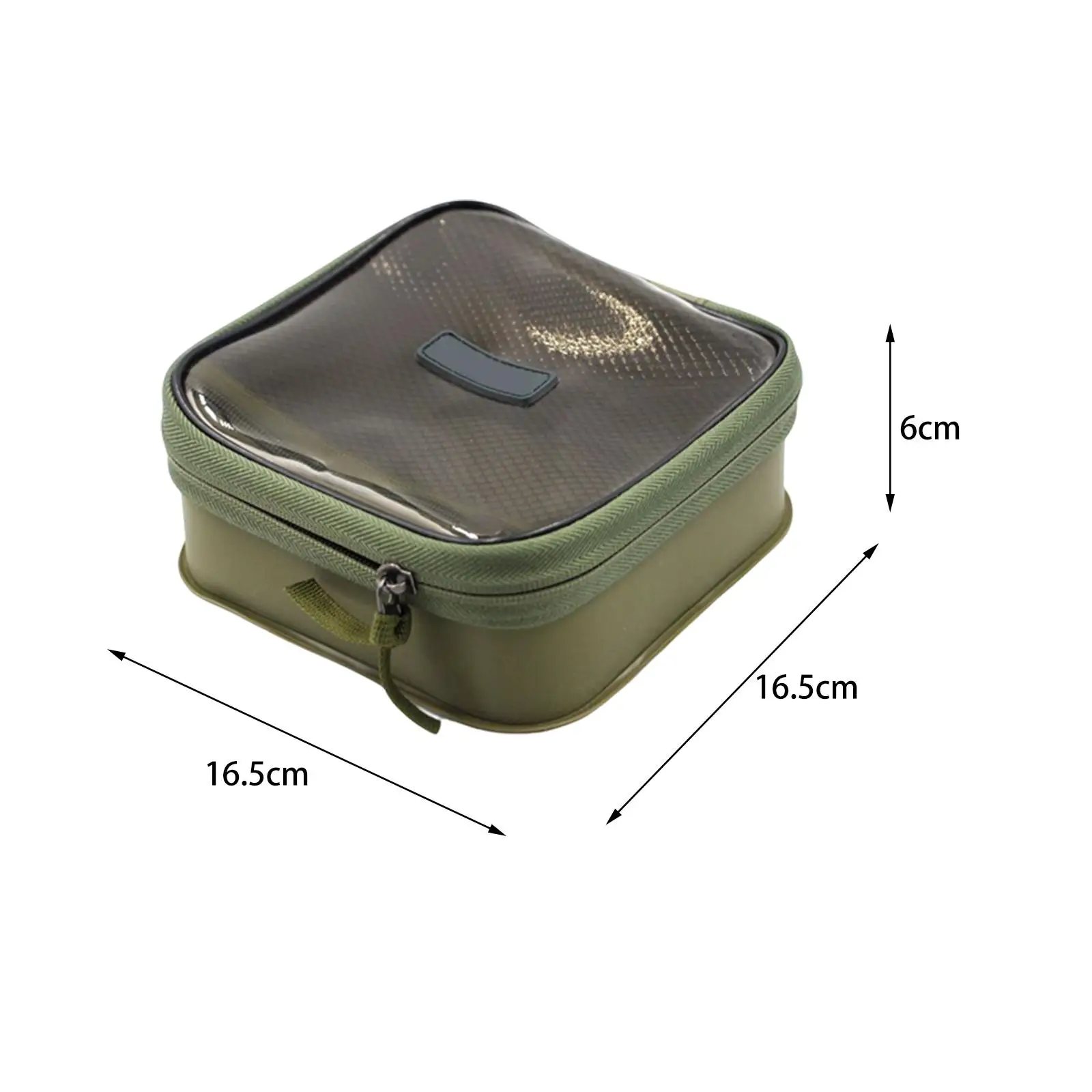 Water Resistant Fishing Tackle Bag Storage Bag Square EVA Fishing Accessories for Bait Casting Fly Fishing Outdoor Drum Spinning