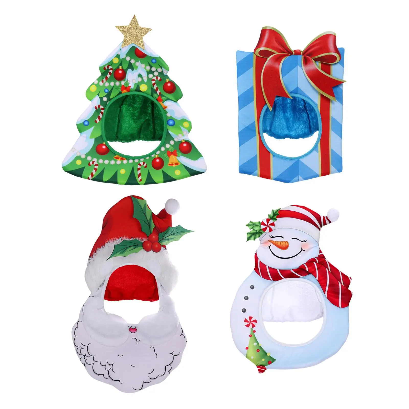 Christmas Hat Xmas Hat Costume Accessories Fanncy Dress Non Woven Fabric Soft Santa Hat for Decor Cosplay Prom Prop Festive Kids
