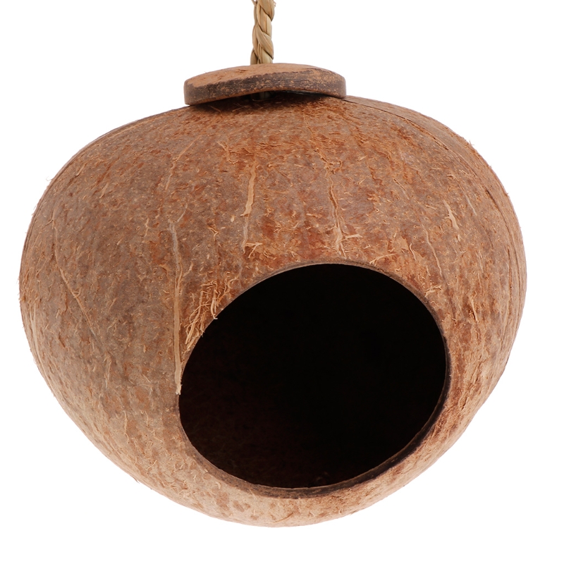 Title 8, Natural Coconut for shell Bird Nest House Cage...