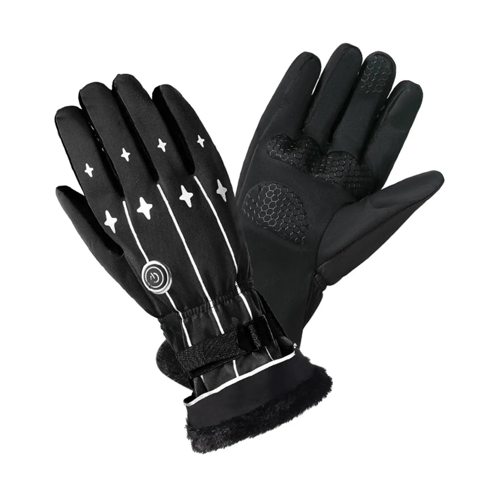 Electric Battery Heated Gloves Touch Screen Warm Adjustable Men Women Waterproof