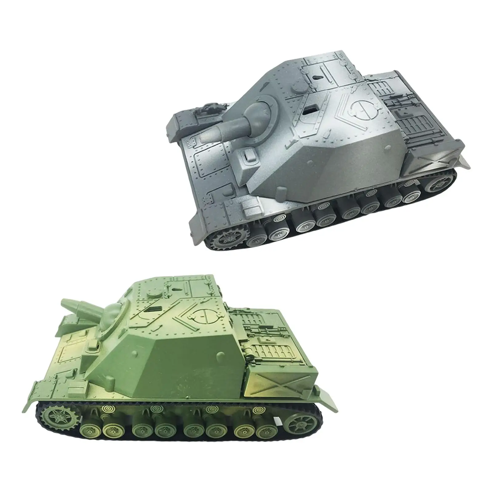 1/72 4D Assemble Tank Collectible Gifts Armored Vehicle Micro Landscape Educational Toy Hand Painted Version Tank Model for Boys