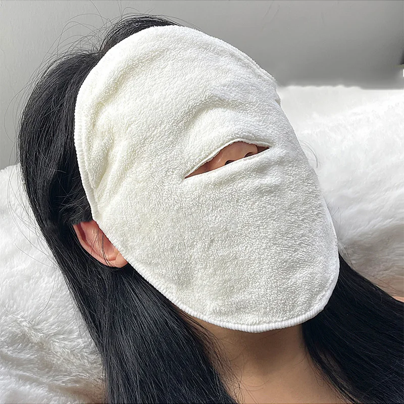 S3aec7680e0054f1dabc8ad651eb8ed0ai Skin Care Mask Cotton Hot Compress Towel Wet Compress Steamed Face Towel Opens Skin Pore Clean Compress Beauty Facial Care Tools
