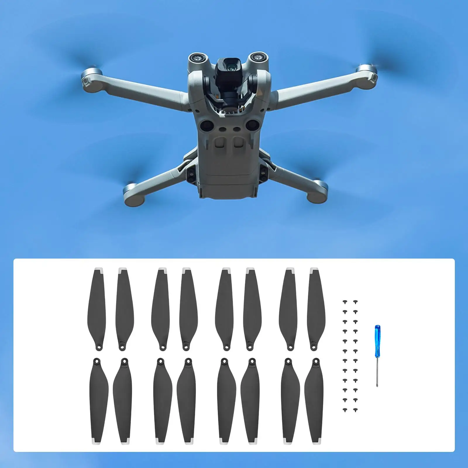 Propellers Silver Edge Replaces Lightweight High Performance Professional Spare Parts Spare Blades for Mavic Mini 3 Pro