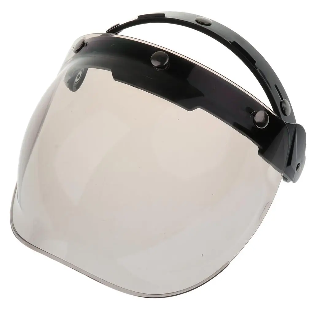3-Snap Bubble Wind Shield Visor For  Gringo &  Motorcycle Helmet