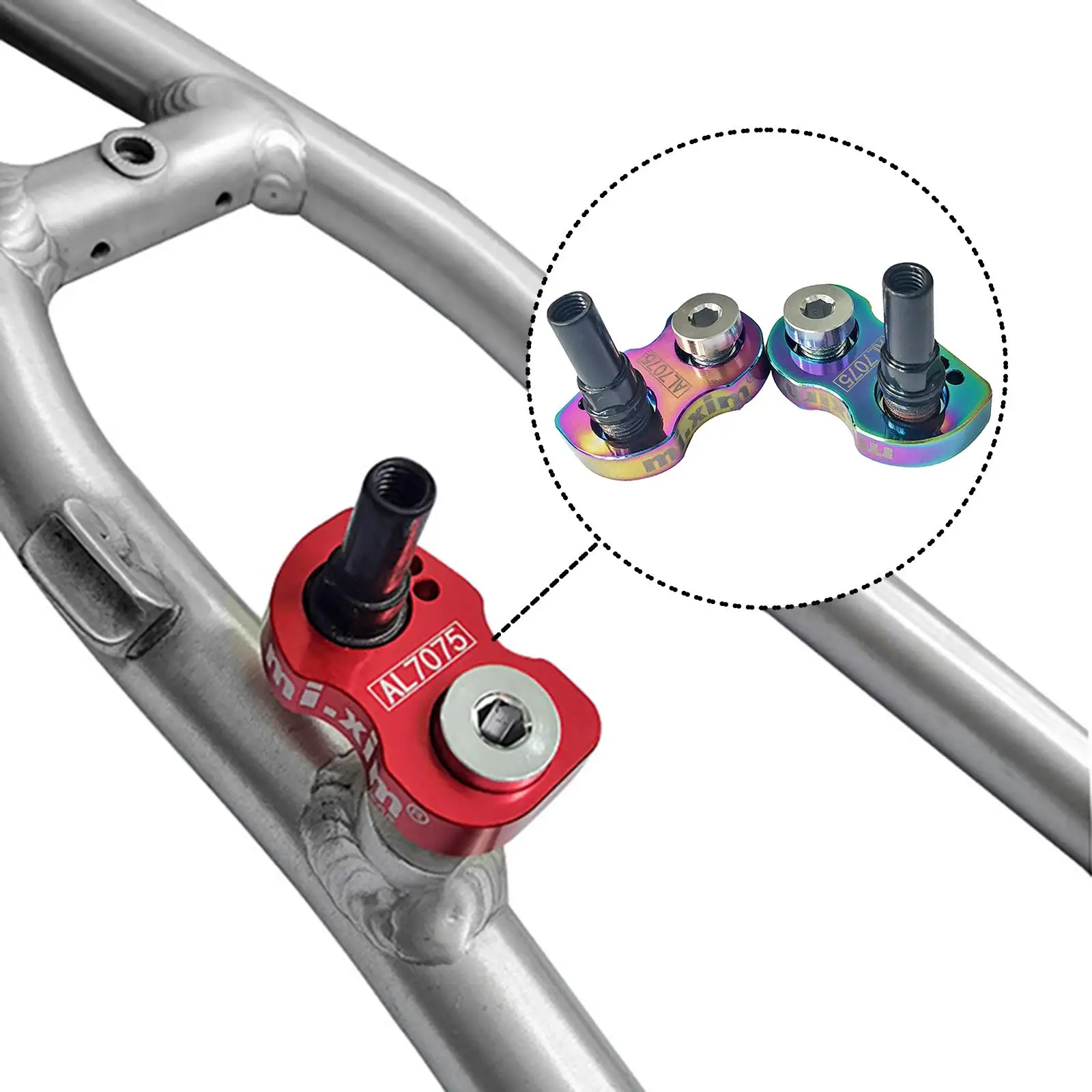 Extension 406 to 451 Seat with Fixed Nuts Converter for Mountain Bike