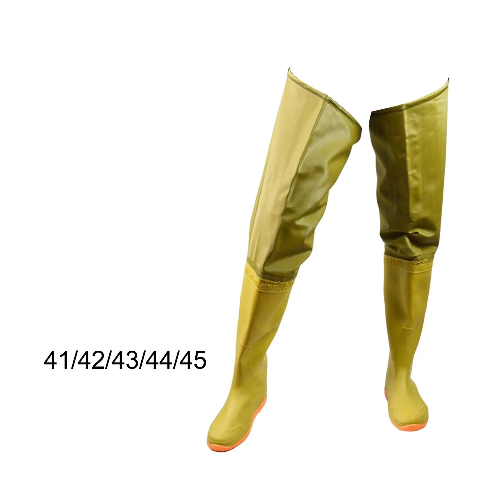 Hip Waders Water Resistant Hip Boots Wading Pants Bootfoot with Cleated Outsole Wading Trousers for Fishing Agriculture Climbing