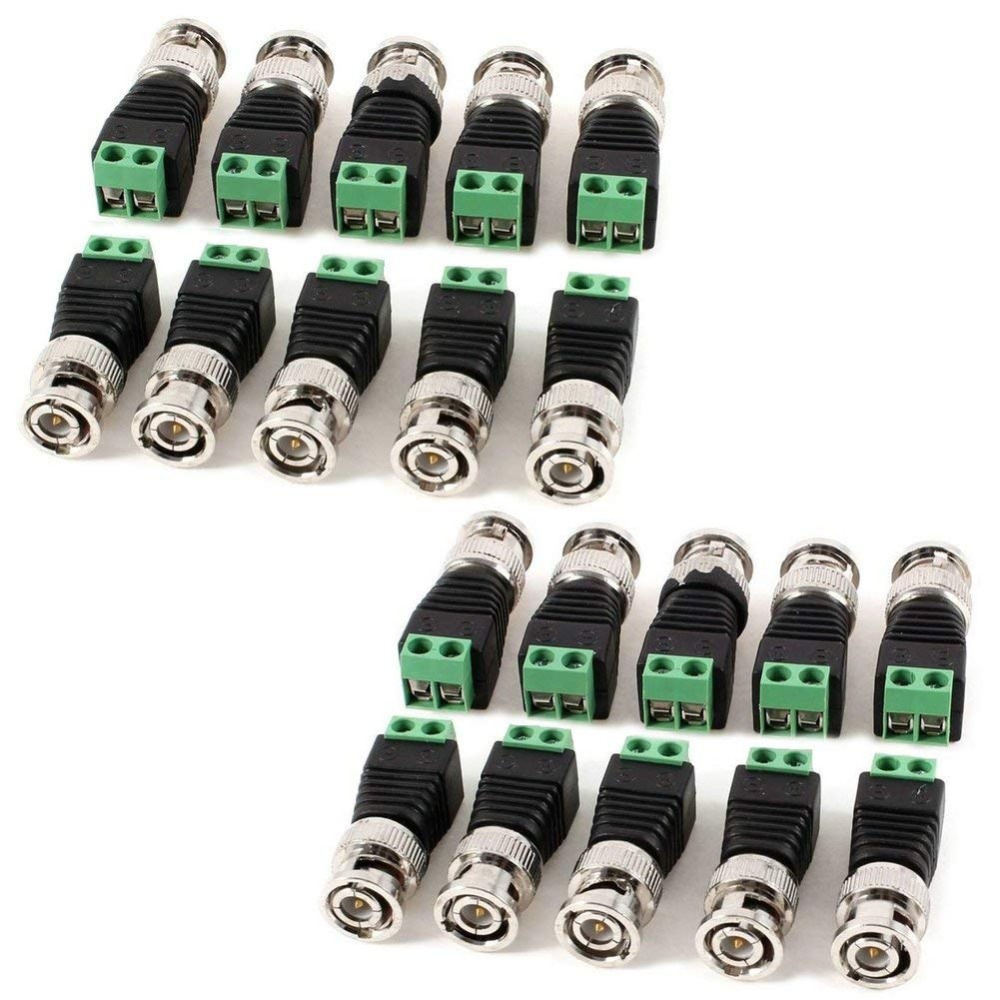 BNC Connectors DIY for CCTV Surveillance Video Camera Coaxial/Cat5/Cat6 Cables