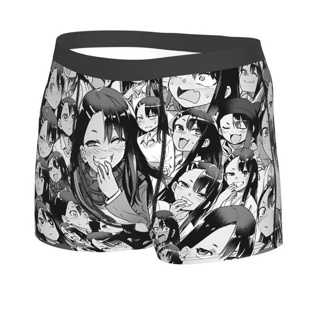 Animes Nagatoro Don't toy with me miss Nagatoro Underpants Breathbale  Panties Male Underwear Print Shorts Boxer Briefs - AliExpress