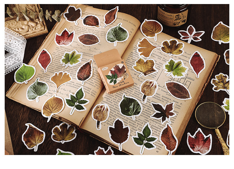 46pcs Mushroom Collection Decorative Stickers for Scrapbooking DIY Journal Label Stick Stationery Album Diary