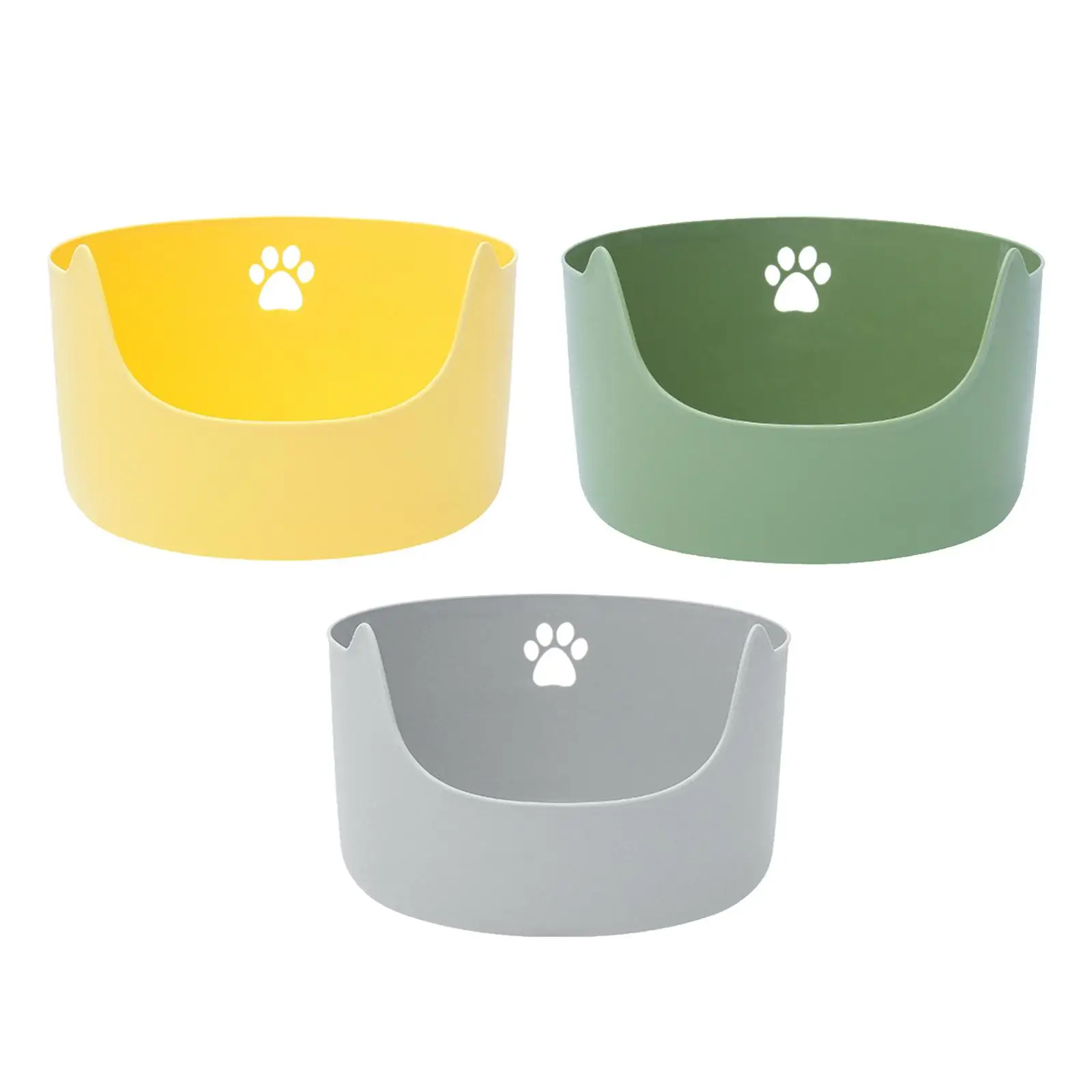 Open Top Pet Litter Tray Cat Litter Box Durable Cat Litter Tray Cat Sand Box