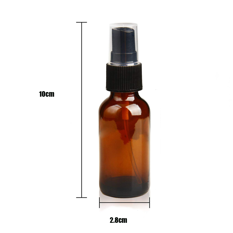 Best of 6pcs 20ml Amber Glass Fine Mist Spray Bottles Empty Refillable Travel Cosmetic Liquid Containers For Makeup, Cleaning Reviews & Tips - Image 2