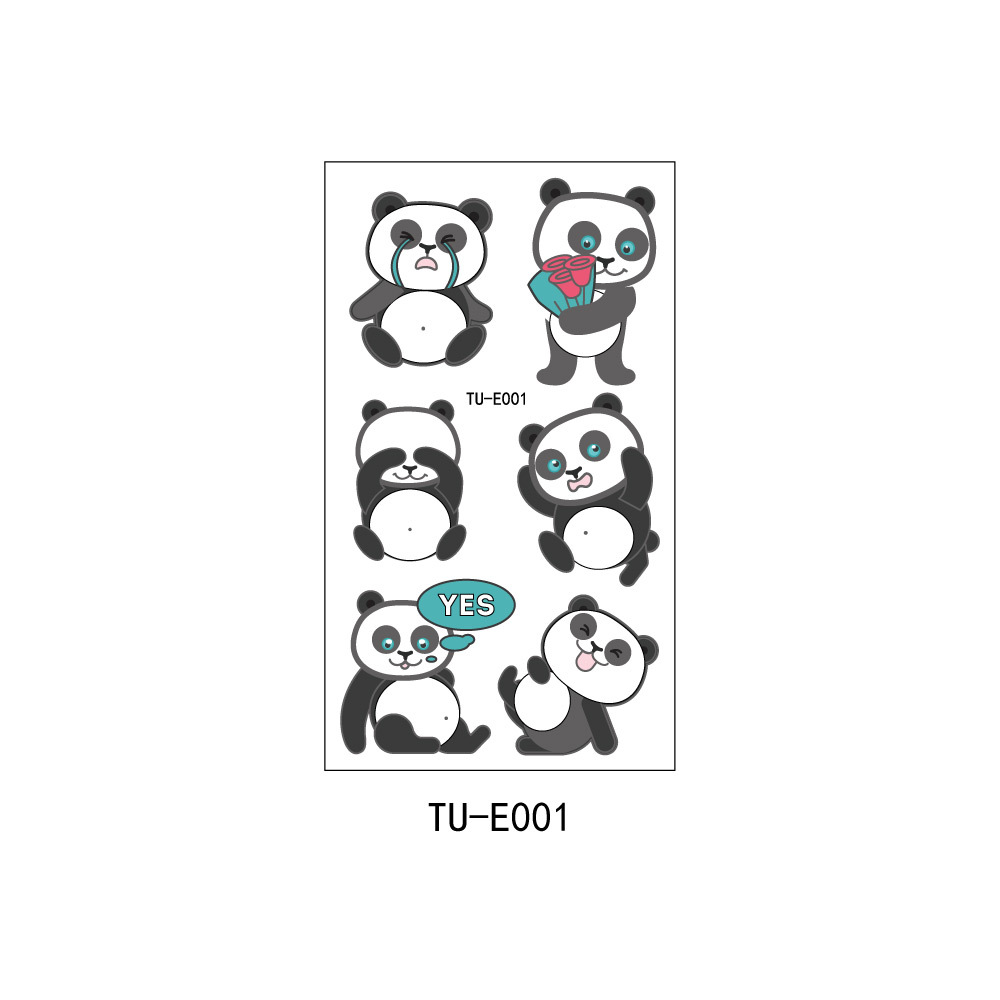 Best of Cute Panda Temporary Tattoo Stickers Arm Wrist Body Art Waterproof Fake Tattos New Design Animal Tatoos Flash Decals Reviews & Tips - Image 5