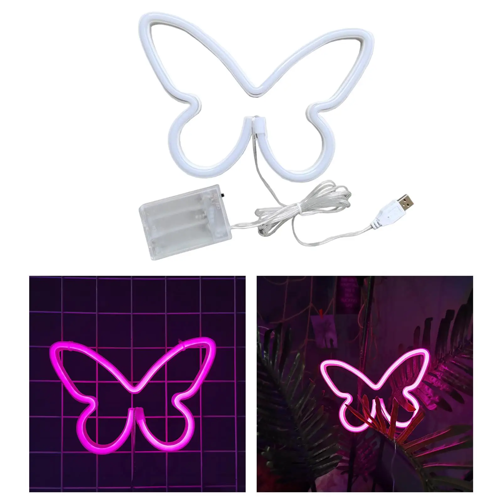 Butterfly Neon Lamp Sign LED Night Light Neon Lamp for Living Room Christmas
