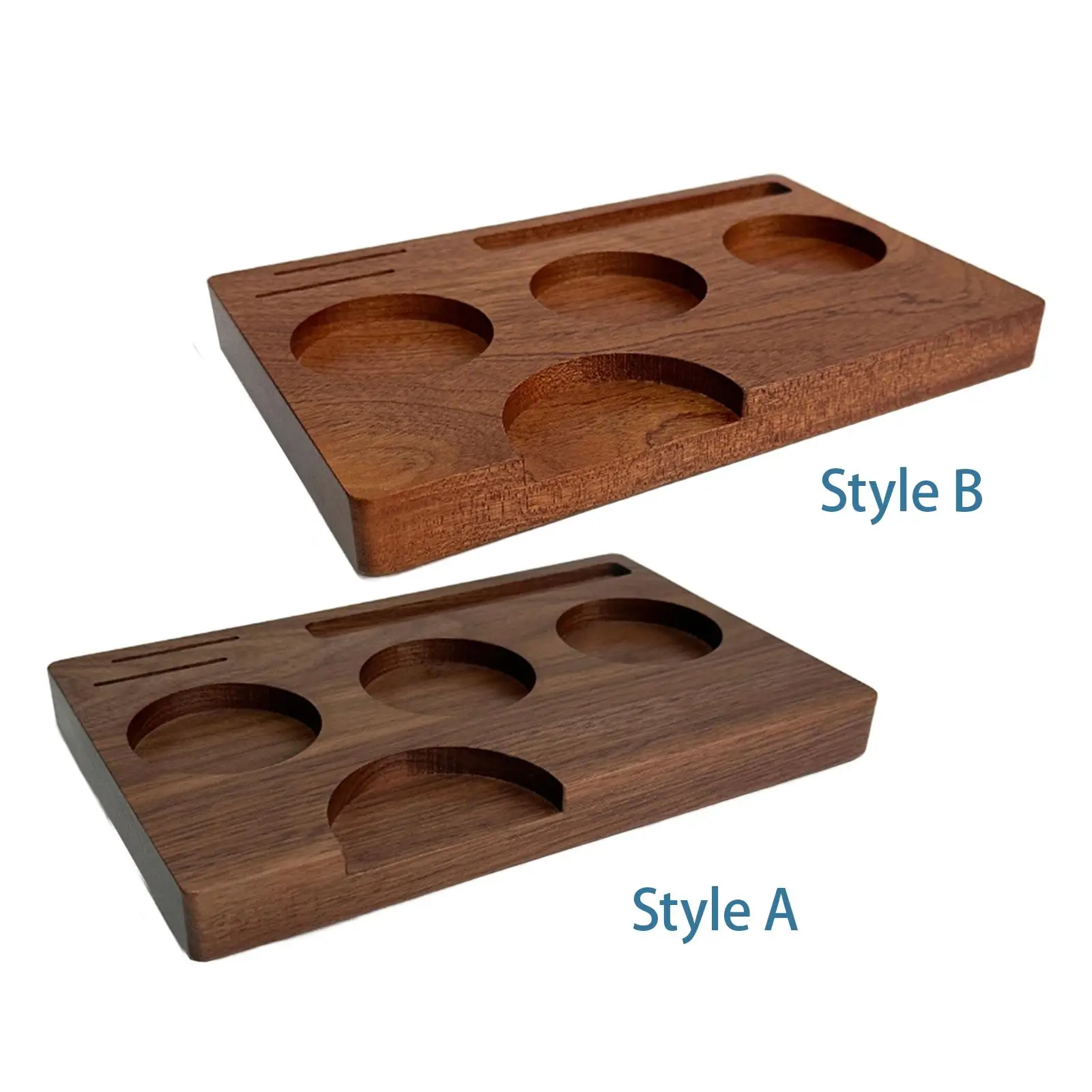 Wooden Coffee Tamper Holder Espresso Tamper Mat for 51/54/58mm Portafilters Worktop Shop Espresso Machine Accessories