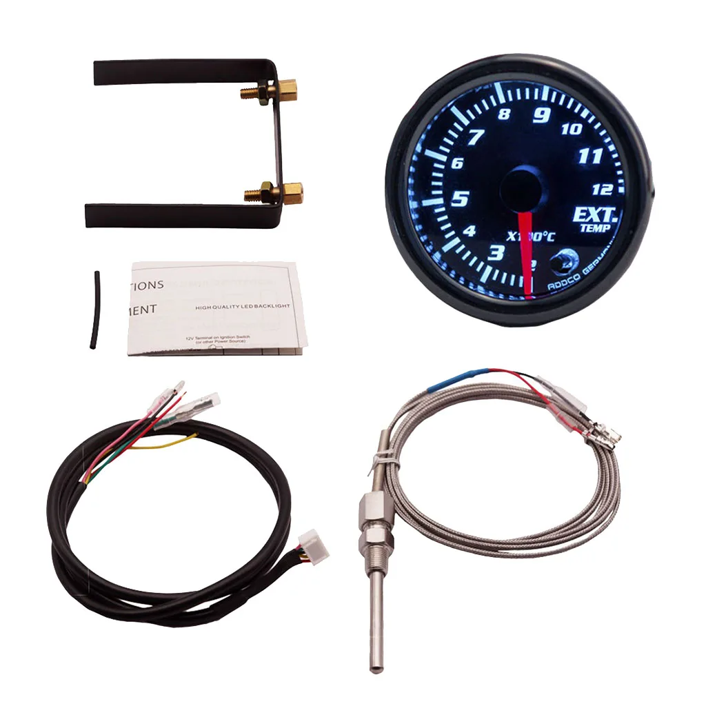 LED Car Gauge Car Exhaust Gas Temperature Gauge 2 