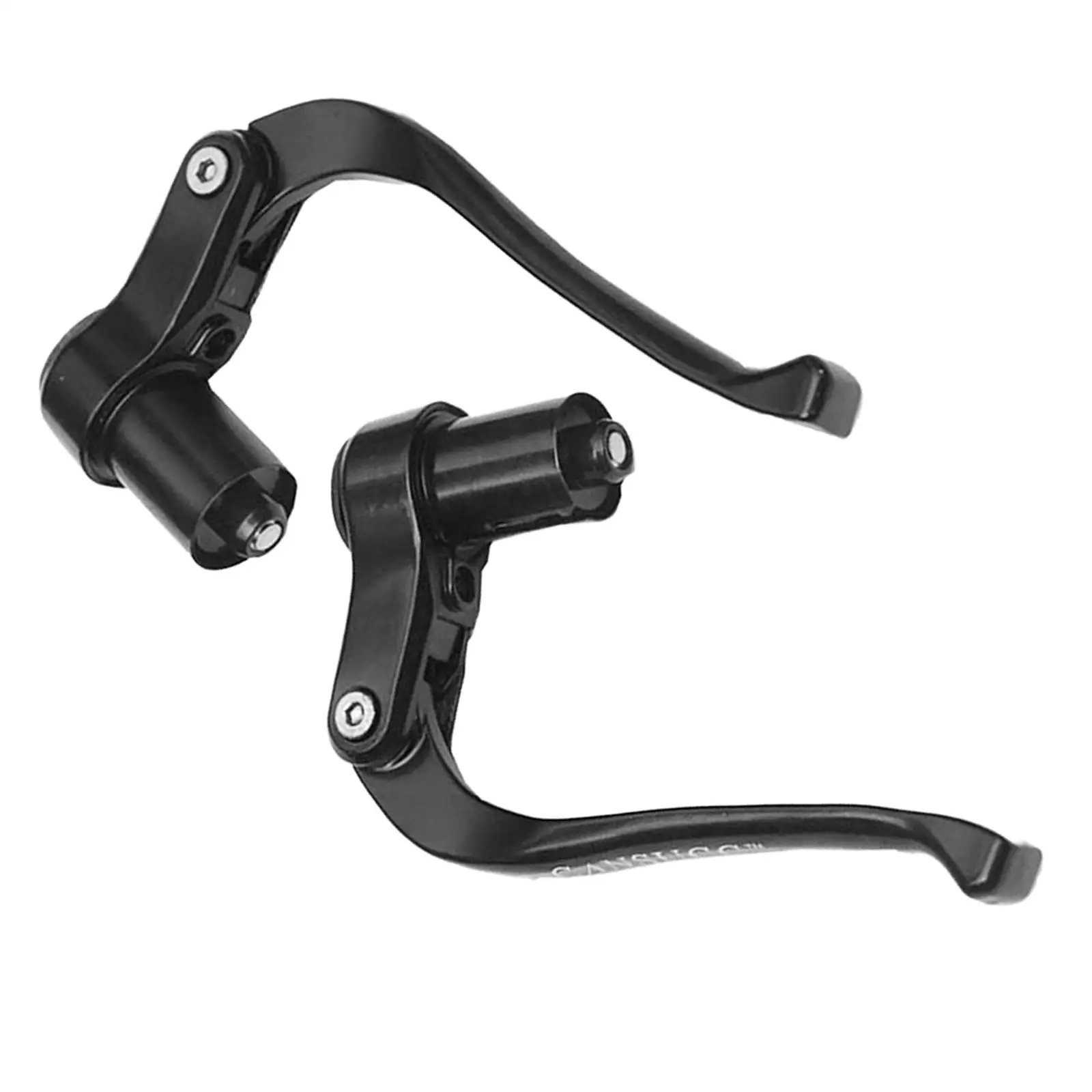 2x Bicycle Brake Levers, Bar End TT Accessory, Fixed Gear Black for Folding Bike