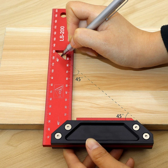 Woodraphic Precision Square Guaranteed T Speed Measurements Ruler for  Measuring and Marking Woodworking Carpenters