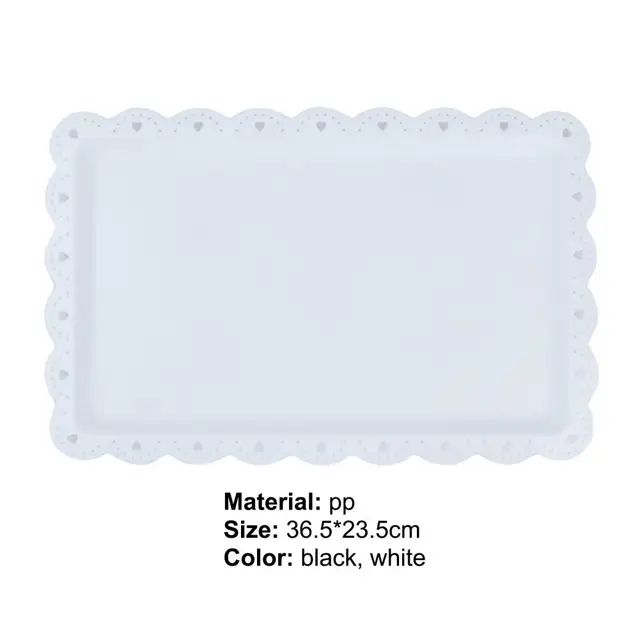 50/100pcs Rectangular Cake Tray White Paper Plate Disposable Dinner Plate  Paper Plate Cake Disposable Paper Plate