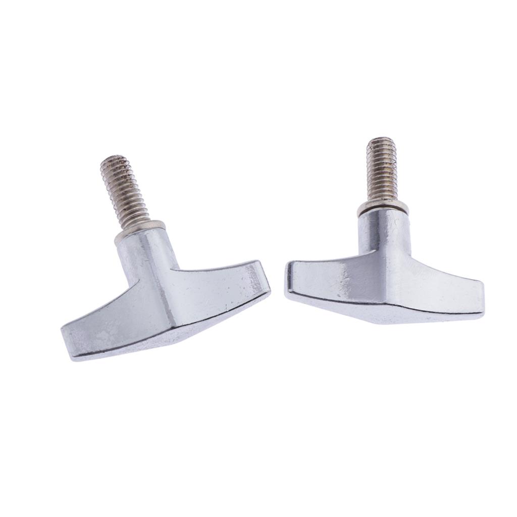 2pc 6mm Cymbal Stand Wing Nut Screw for Practice Stage Performance Accessory