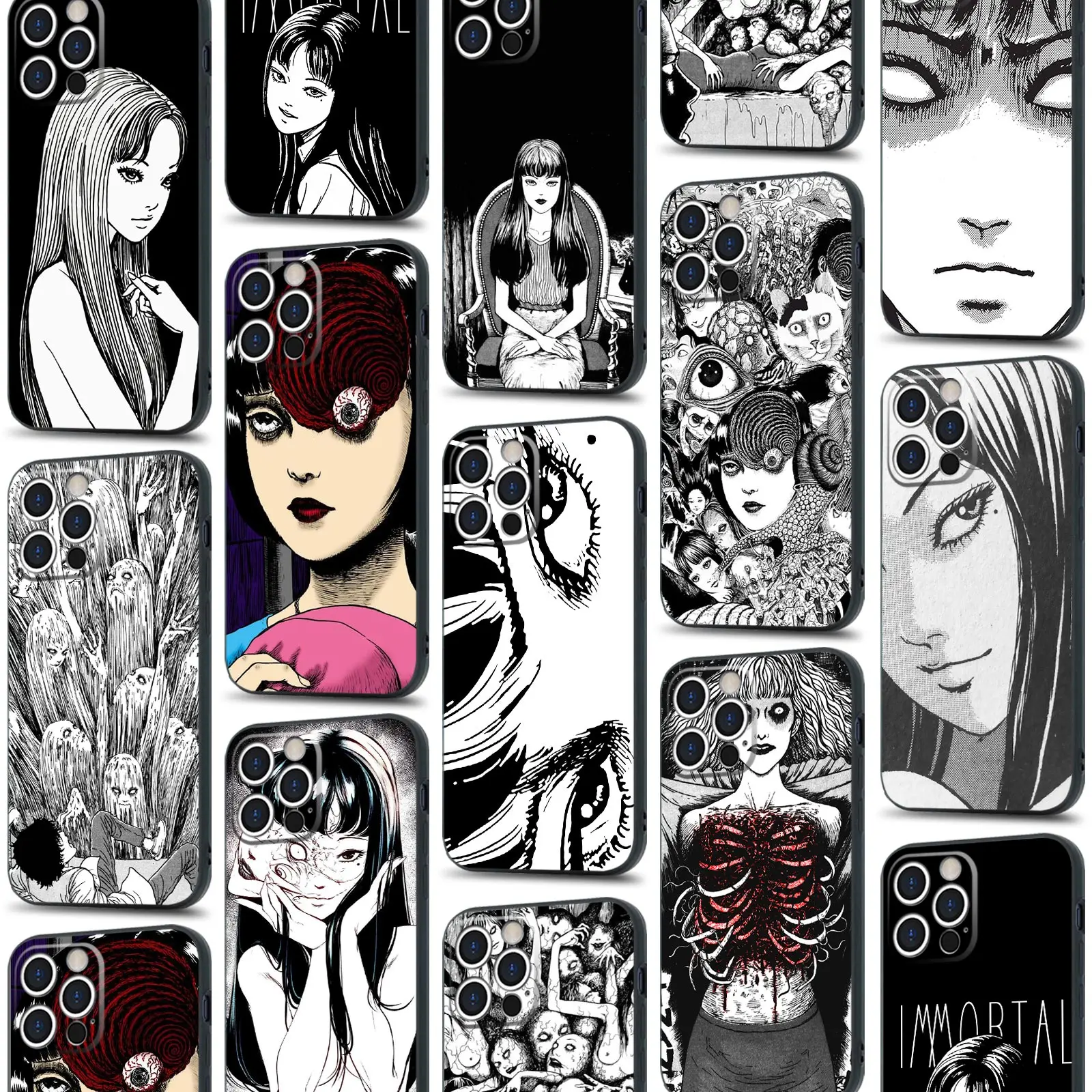 Junji Ito Tomie Manga Art Soft Silicone Phone Case Cover Shell for iPhone 7 8 14 Plus XR XS 11 12 13 14 Mini Pro Max|Phone Case & Covers| - AliExpress