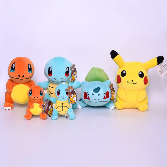 10ピース/ロットポケモンぬいぐるみ8インチヒトカゲフシギダネ