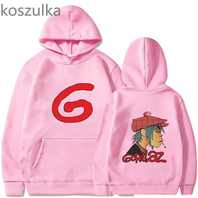 Gorillaz G Letter Hoodie Tops Women's Streetwear Men Hoodies Sweatshirts  Brand Music Band Clothing Sudaderas Hip-Hop Clothes