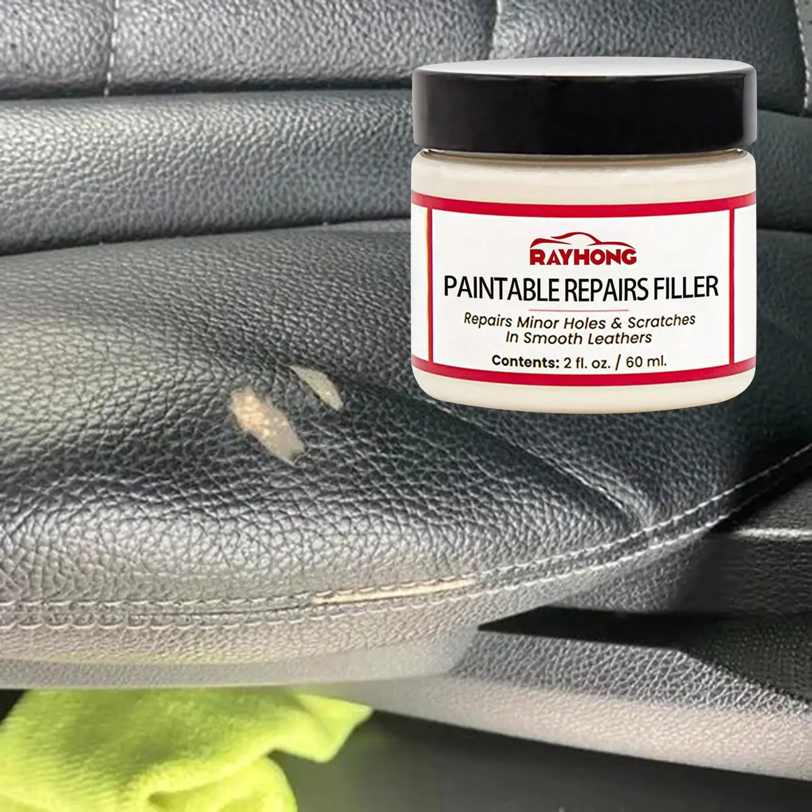 Leather Color Restorer Conditioner Multipurpose Leather Recoloring Cream for Jackets Car Seats Shoes Couches Color Refurbishment