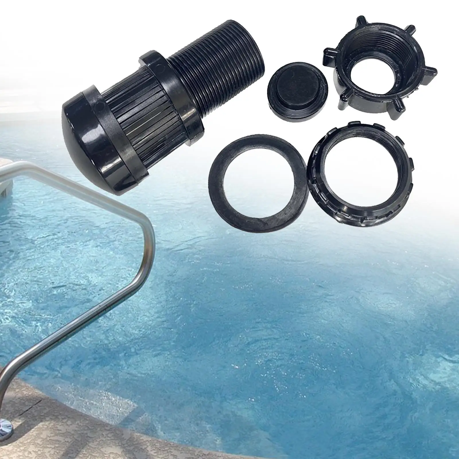 Sand Filter Drain Plug Assembly Water Drain Set for Sand Tank Maintenance
