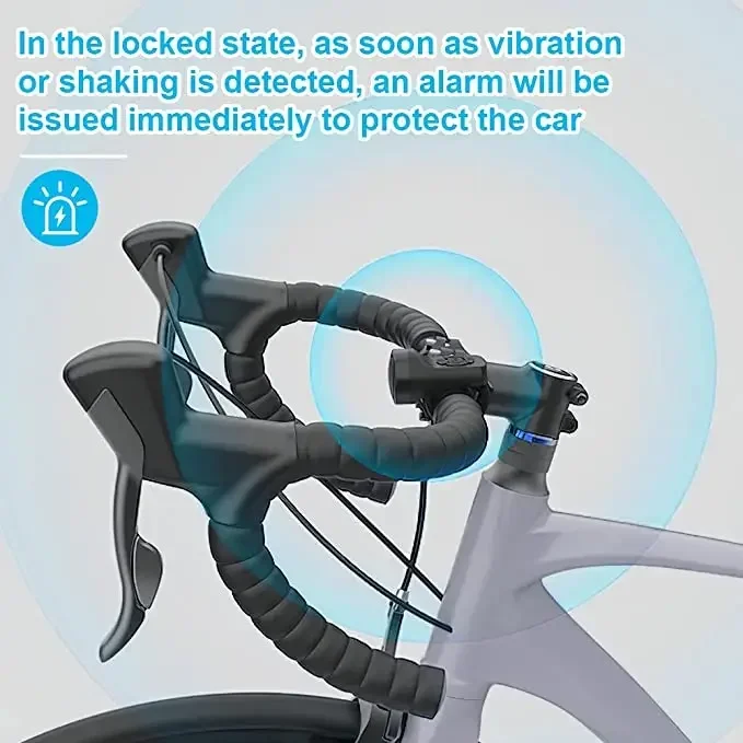 Description Picture 4 of item4 Mode Bike Electric Bell Horn Cycling USB Charging Motorcycle Ring Antitheft Waterproof Alarm Mountain Road Bicycle Accessories