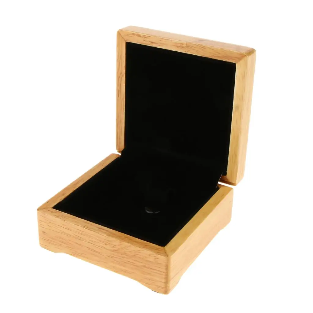Unpainted Wooden Bangle Bracelet Storage Box Wood Jewelry Case Wedding Gift
