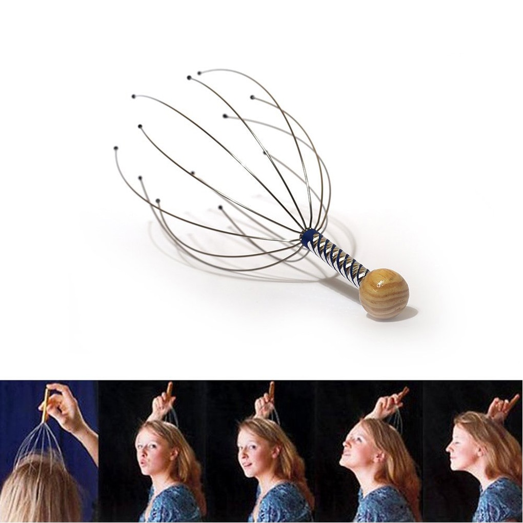 Best of Octopus Head Massager Scalp Relaxation Relief Body Massager Remove Muscle Tension Tiredness Metal Head Massager массажер Reviews & Tips