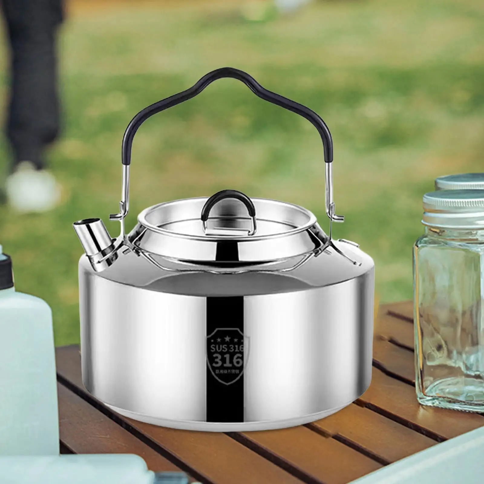 Camping Water Kettle Kitchenware Water Boiler for Camp Barbecue Kitchen